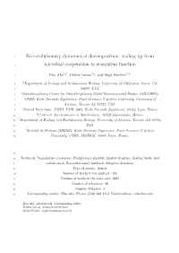 Eco-Evolutionary Dynamics of Decomposition: Scaling up From