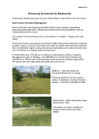 Enhancing Grasslands for Biodiversity , Item 19. PDF 835 KB