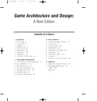 Game Architecture and Design: a New Edition