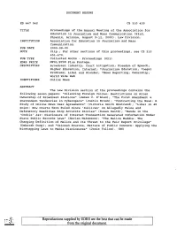 Reproductions Supplied by EDRS Are the Best That Can Be Made from the Original Document