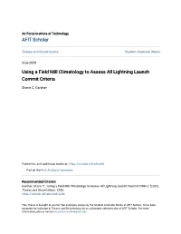 Using a Field Mill Climatology to Assess All Lightning Launch Commit Criteria