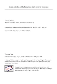 Commentationes Mathematicae Universitatis Carolinae