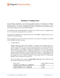 Database Configuration