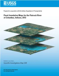 Flood-Inundation Maps for the Flatrock Rover at Columbus, Indiana, 2012