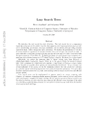 Lazy Search Trees §1 Introduction ⋅ 1