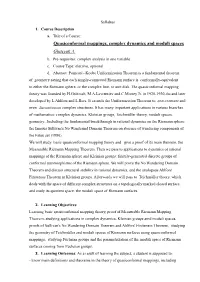Quasiconformal Mappings, Complex Dynamics and Moduli Spaces Glutsyuk A