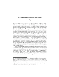 The Tenacious Liberal Subject in Soviet Studies*