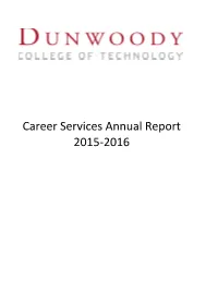 Career Services Annual Report 2015-2016 Department / Program - Overall