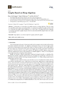 Graphs Based on Hoop Algebras