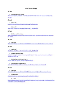 IRMP Media Coverage