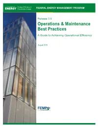 Operations & Maintenance Best Practices Guide