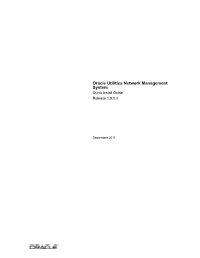 Oracle Utilities Network Management System Quick Install Guide Release 1.9.0.3