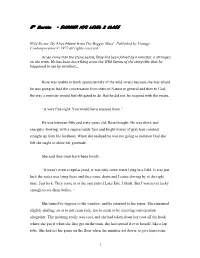 SUMMER NYC LEVEL 2 CLASS Wild Swans by Alice Munro from The