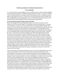 A Multisensory Approach to Teaching Writing and Literature Peri