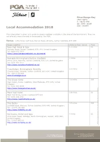 Accomodation List