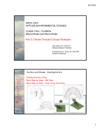 Climate Change and Design Strategies