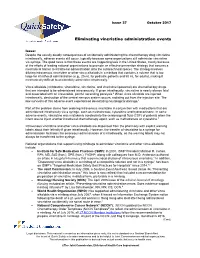 Eliminating Vincristine Administration Events