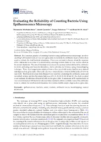 Evaluating the Reliability of Counting Bacteria Using Epifluorescence