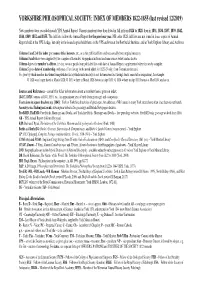INDEX of MEMBERS 1822-1855 (Last Revised 12/2019)