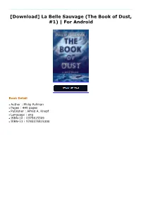 La Belle Sauvage (The Book of Dust, #1) | for Android