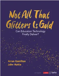 Not All That Glitters Is Gold – Can Education Technology Finally Deliver?