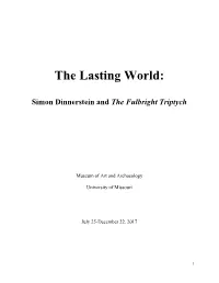 The Lasting World: Simon Dinnerstein and the Fulbright Triptych