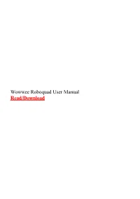 Wowwee Roboquad User Manual