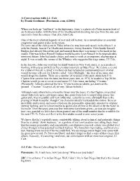 1 a Conversation with JJ Cale by Frank Goodman