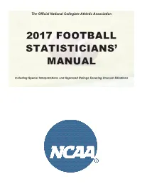 2017 Football Statisticians' Manual