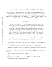 Andromeda IX: a New Dwarf Spheroidal Satellite Of