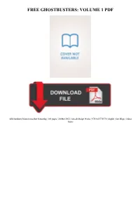 Ghostbusters: Volume 1 Free