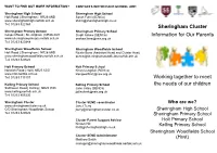 Here Is a Single School Based Category for SEND Is Shared Across the Cluster