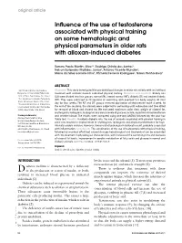 Influence of the Use of Testosterone Associated with Physical