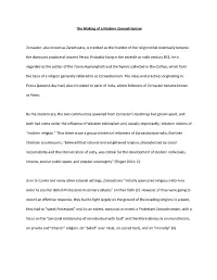 The Making of a Modern Zoroastrianism Zoroaster, Also