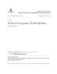 The RSA Algorithm Clifton Paul Robinson