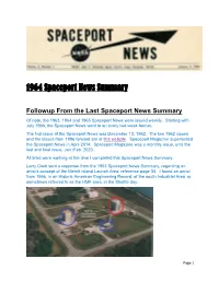 1964 Spaceport News Summary Final