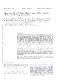 Clusterix 2.0. a Virtual Observatory Tool to Estimate Cluster Membership Probability