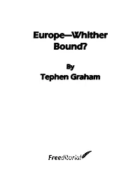 Europe—Whither Bound?