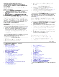 Exforge HCT in Patients with These Highlights Do Not Include All the Information Needed to Use Diabetes (4) EXFORGE HCT Safely and Effectively