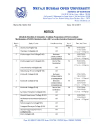 Memo No: Sosci /523 Date: 20-12-2017