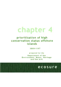 Prioritisation of High Conservation Status Offshore Islands