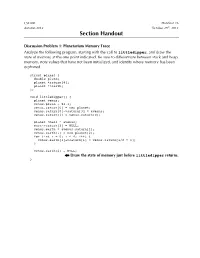 Section Handout