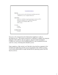 This Introduction to the Metrowerks Codewarrior Software Development Tools