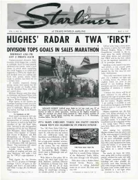 Hughes' Radar a Twa First