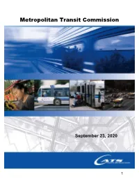 MTC Agenda & Summary