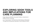 Population Health Using Social Determinants