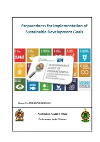 Preparedness for Implementation of Sustainable Development Goals