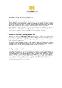 Programme and Selection Torinofilmlab, Linked to the Torino