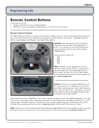 Remote Control Buttons in This Exercise You Will: 1