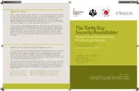 The Turtle Bay Security Roundtable